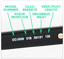Uitleg brilmaten